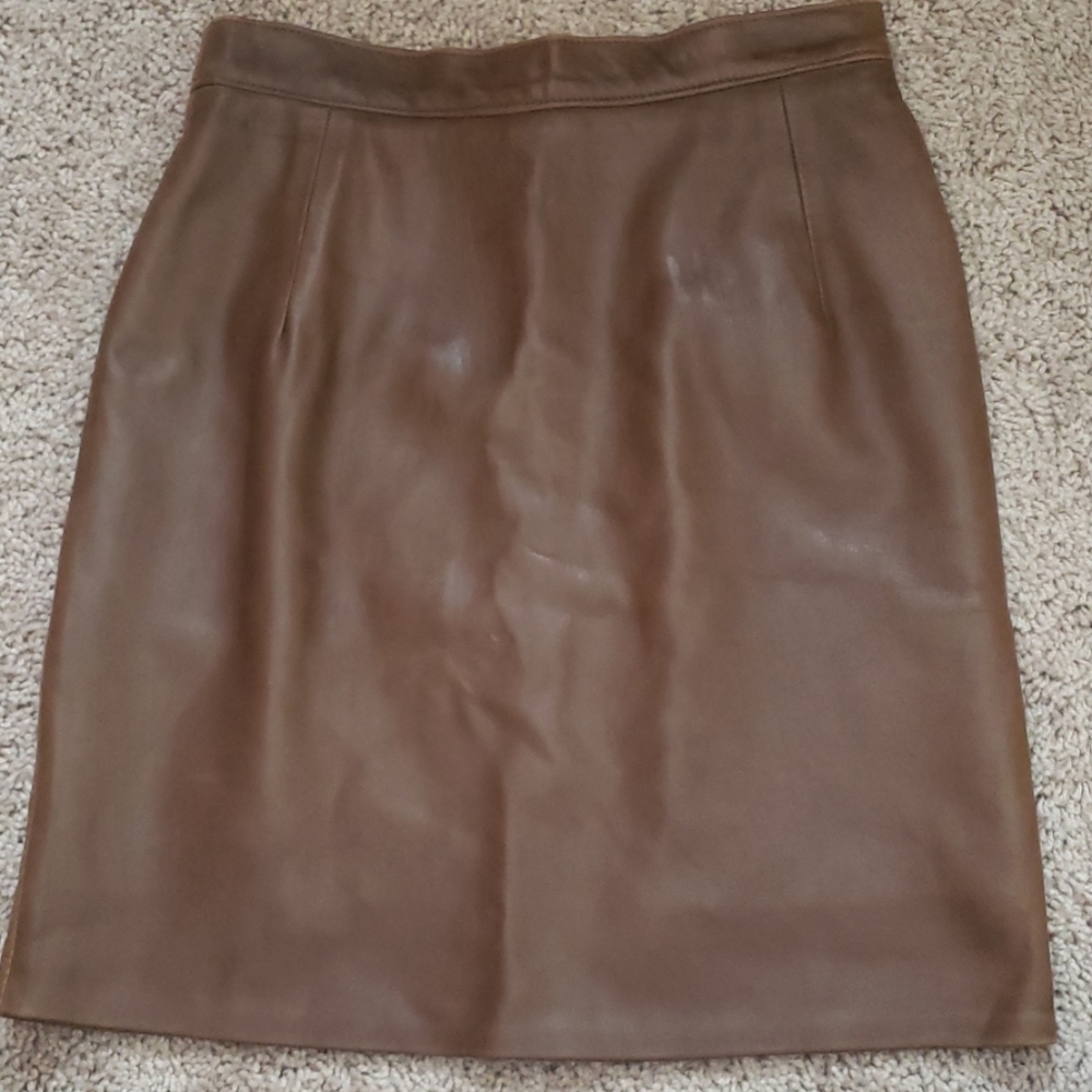 Leather skirt